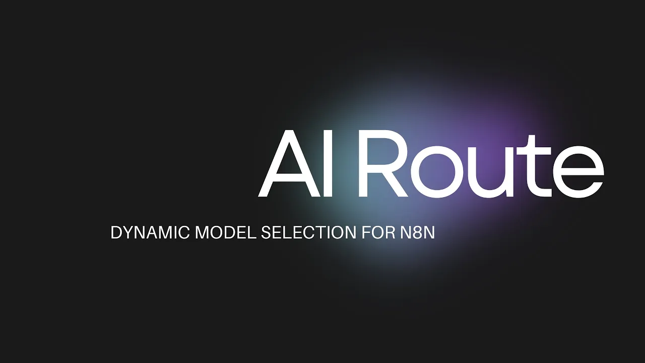 AI Route– Dynamic LLM Model Selection using n8n